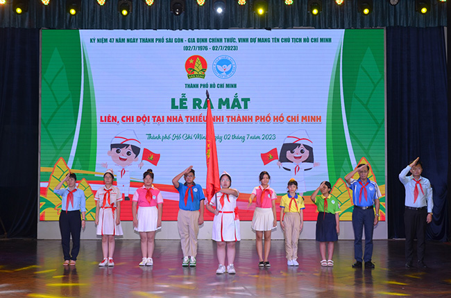 Lễ ra mắt Liên đội, Chi đội Nhà Thiếu nhi TP. Hồ Chí Minh