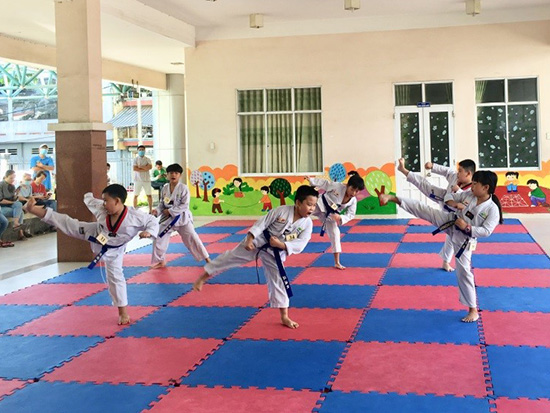 Kỳ thi nâng đai Taekwondo quý I năm 2021 - Nhà Thiếu nhi Quận Tân Phú