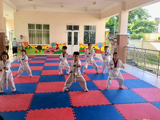 Kỳ thi nâng đai Taekwondo quý I năm 2021 - Nhà Thiếu nhi Quận Tân Phú