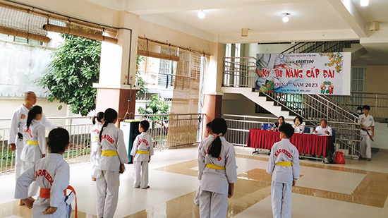 Thi nâng cấp đai Karatedo Quý 1 năm 2023 - Nhà Thiếu nhi Quận Tân Phú